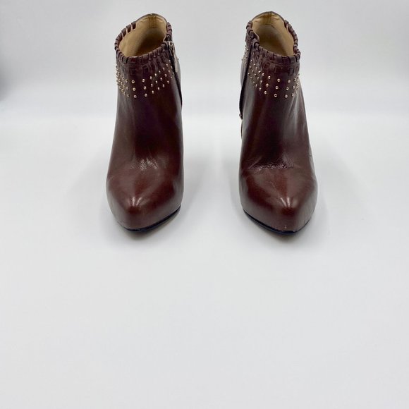Enzo Angiolini Eayareena Brown Studded Boot size 9 - Picture 2 of 4